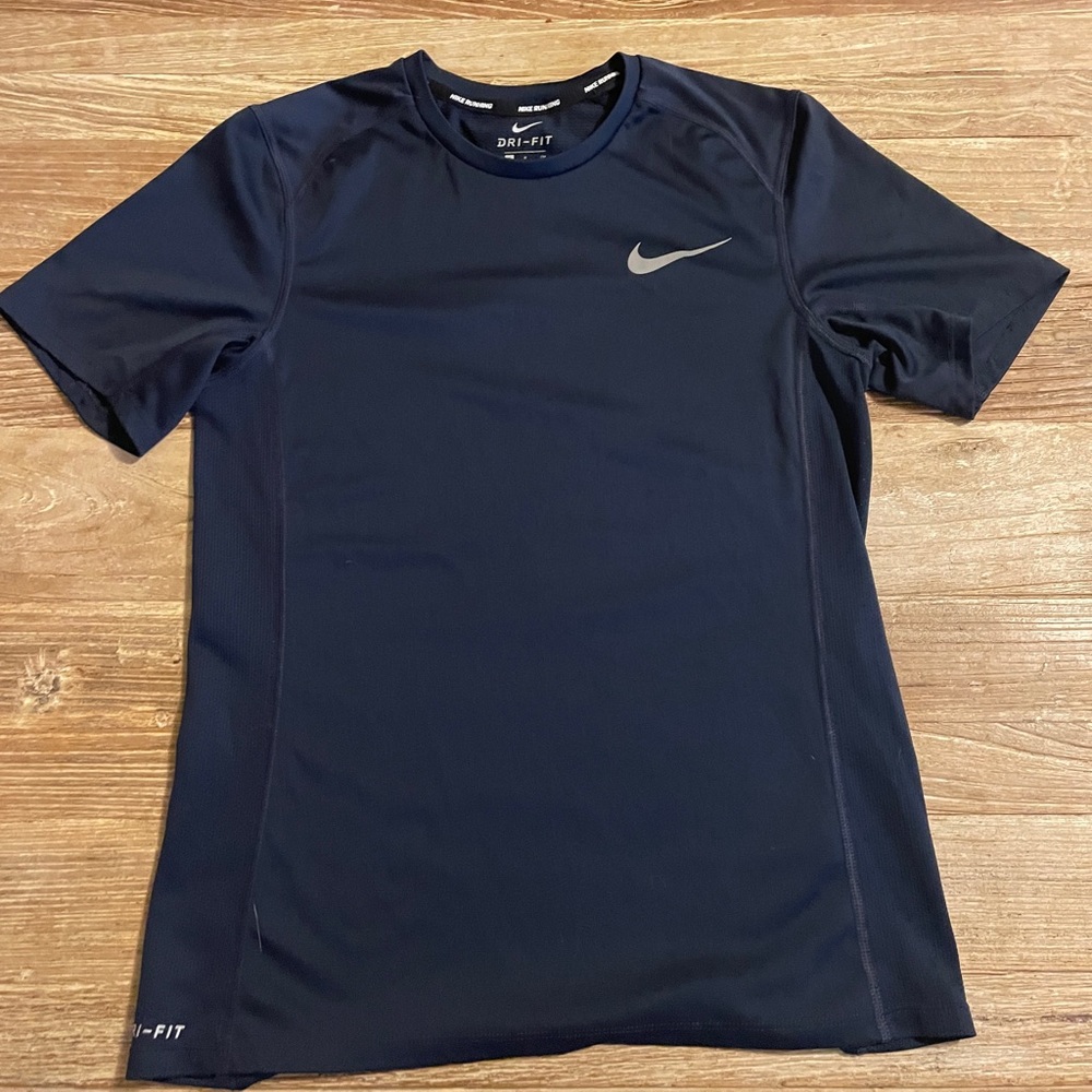 Navy blue, mens Dri-fit shirt